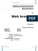 Web Browser: Software Requirements Specification