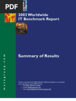 IT Benchmark Report 2003