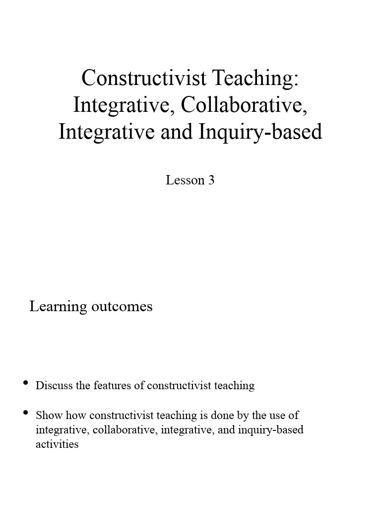Constructivist teaching pdf constructivism philosophy of education