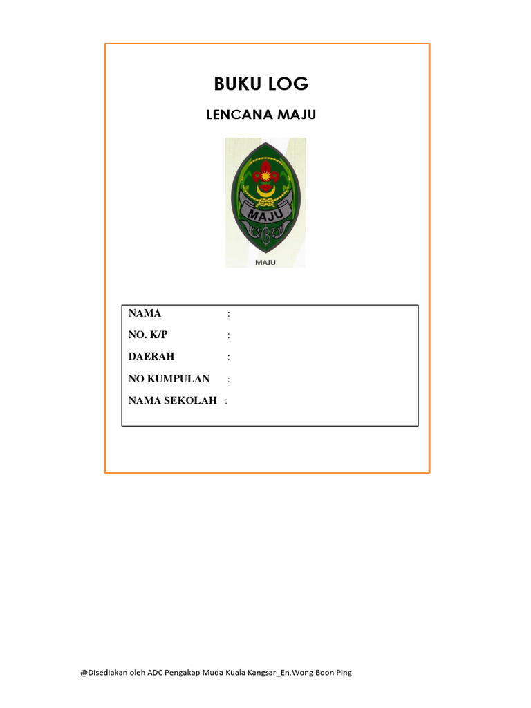 Buku Log Lencana Maju Pengakap | PDF