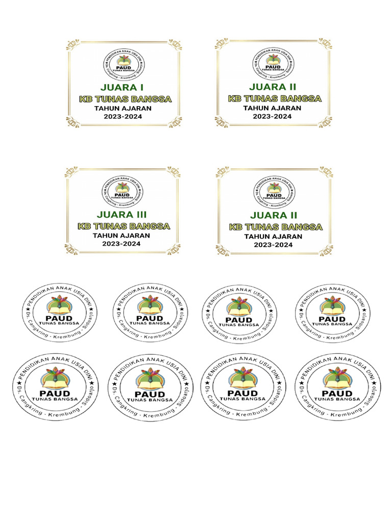 template piala PDF