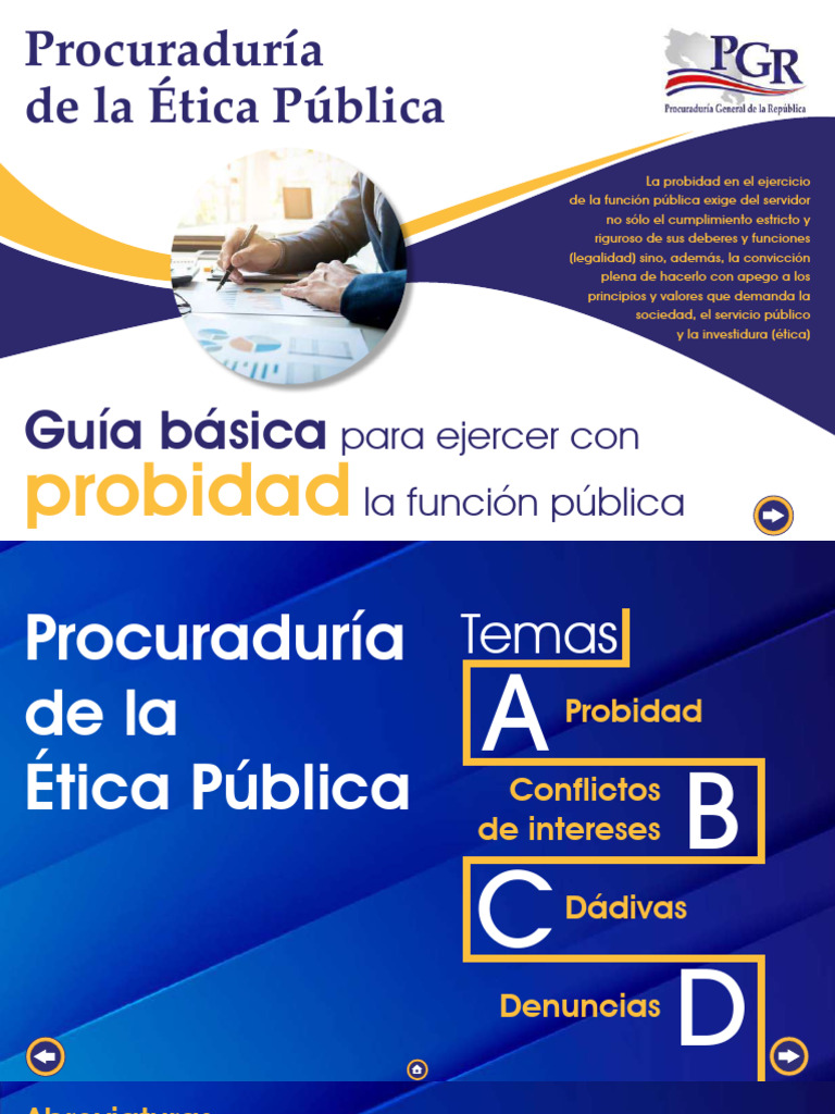 Guía de Ética y Probidad Pública | PDF | Corrupción política ...