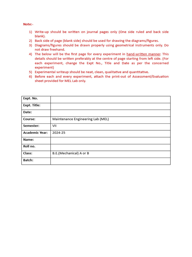 First Page Guidelines | PDF