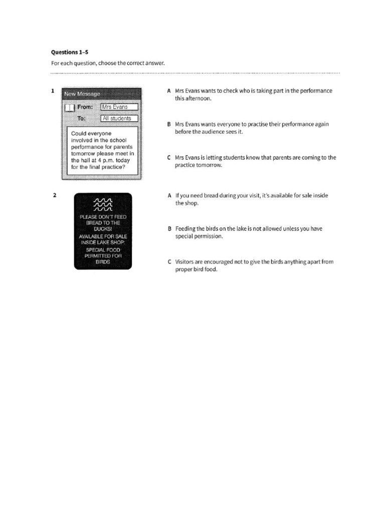 Practice Test 5 | PDF