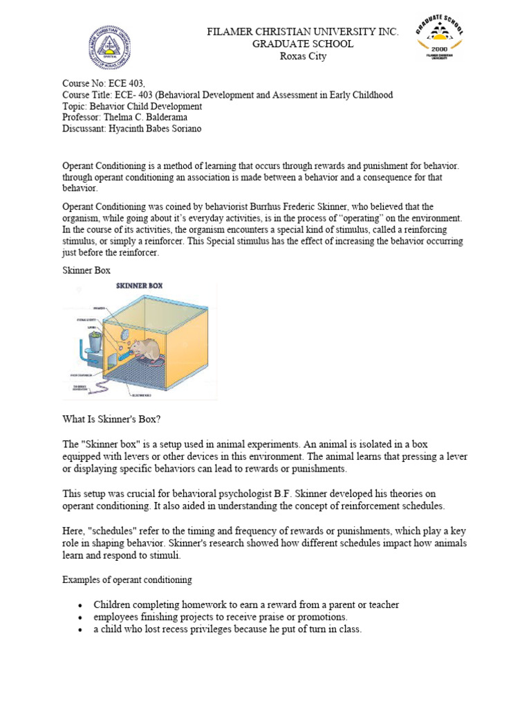 Behaviorism Pdf Reinforcement Learning