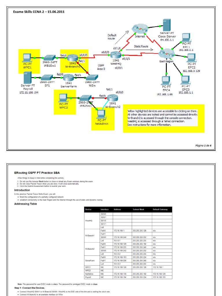 OSPF and Routing Configuration Guide | PDF | Routing | Computer Networking
