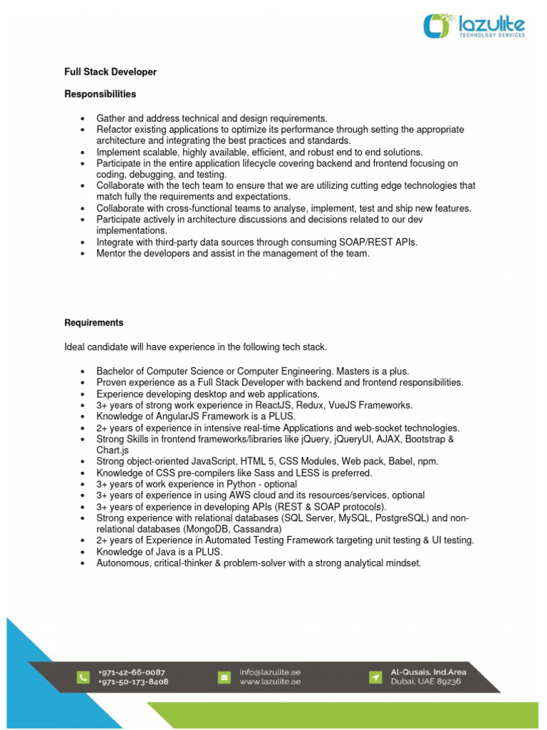 All Job Descriptions in One 1625499844 | PDF | Unity (Game Engine) | J ...