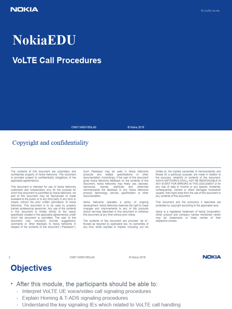04 - CN61134EN16GLA0 - VoLTE Voice&Vedio Call Setup Procedure | PDF ...