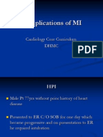 Complications of MI: Cardiology Core Curriculum DHMC