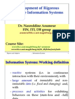 Development of Rigorous Adaptive Information Systems: Dr. Nasreddine Aoumeur FIN, ITI, DB Group