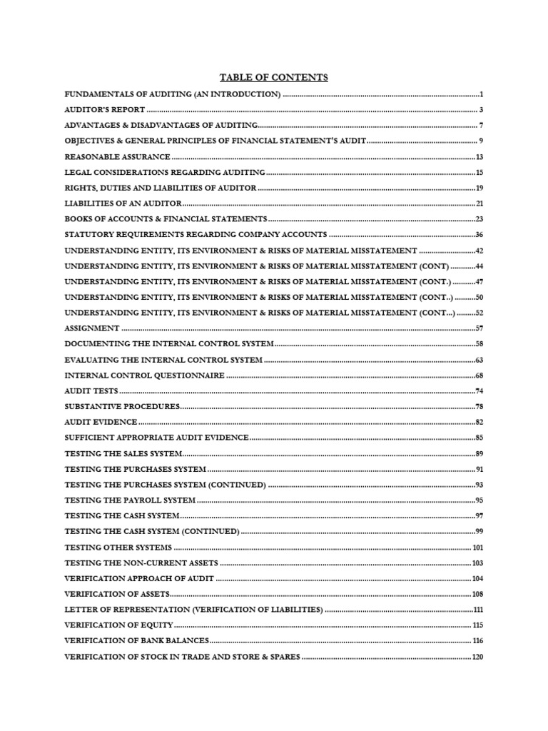 Fundamentals of Auditing Overview | PDF | Audit | Internal Control