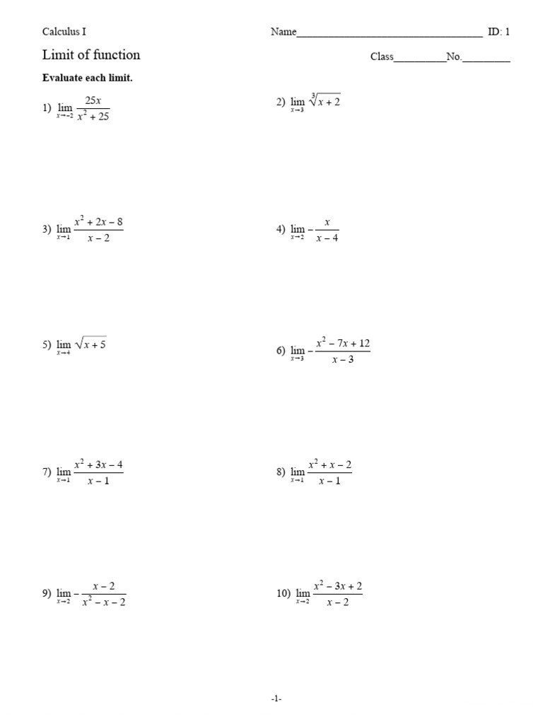 Limit 2 | PDF