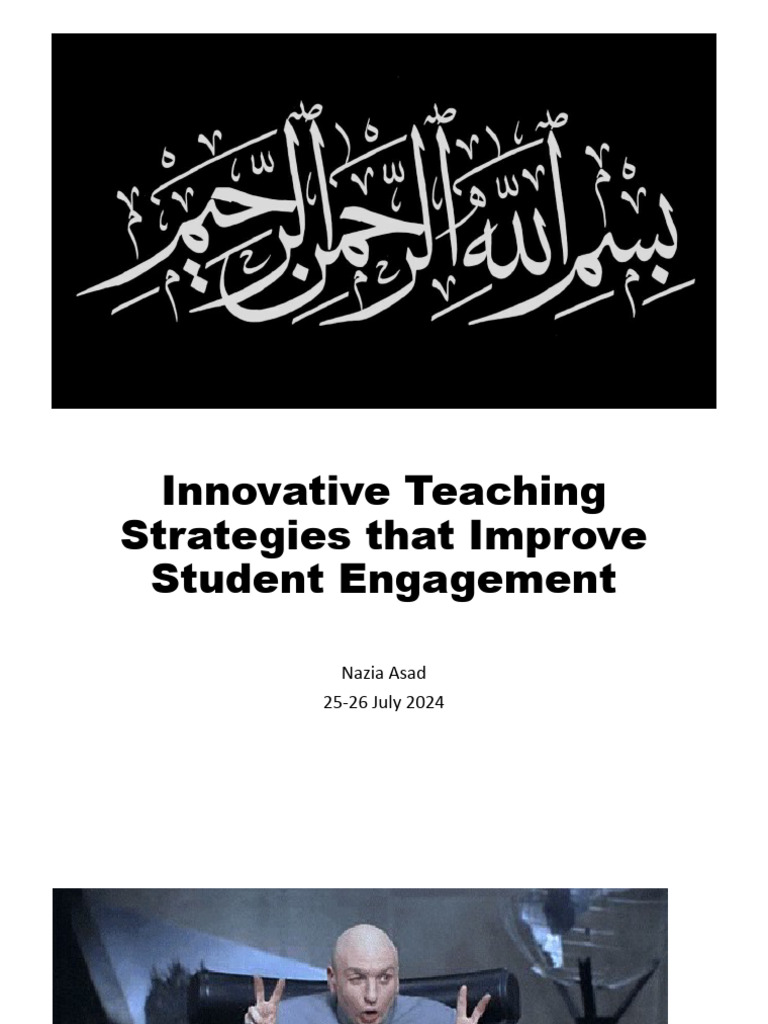 Innovative Teaching Strategies To Enhance Students Engagement | PDF ...