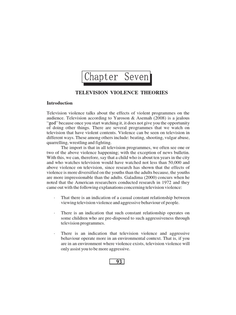 Media Violence and Aggression Theories | PDF | Violence | Learning
