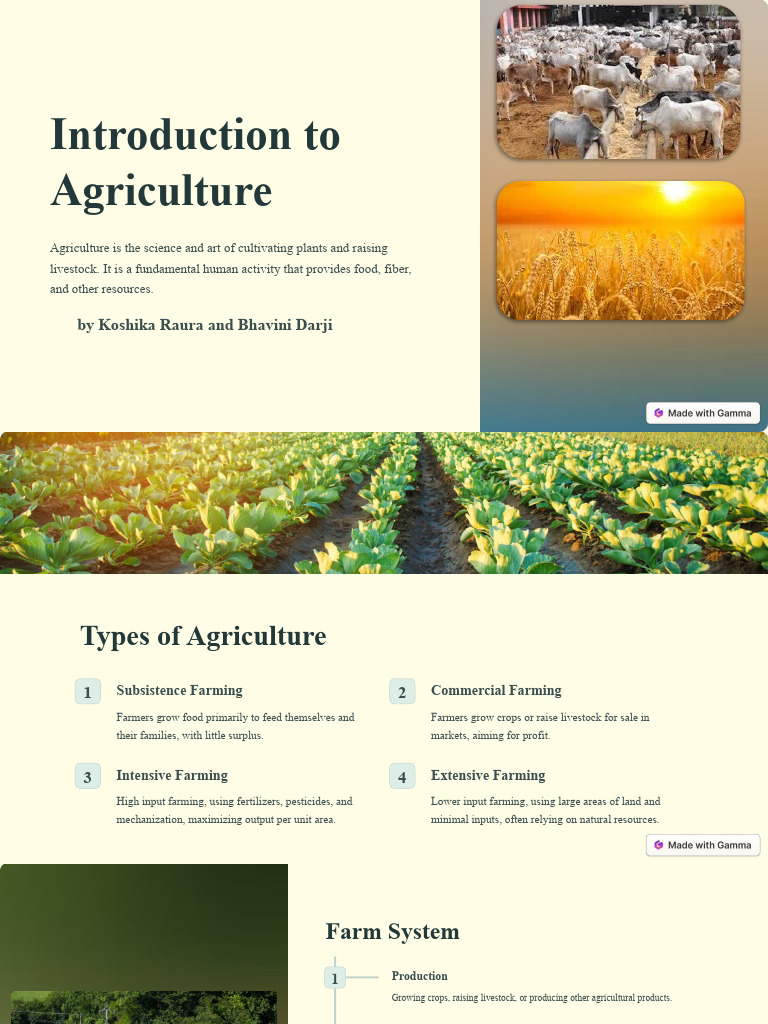 Overview of Agricultural Practices | PDF | Agriculture | Intensive Farming