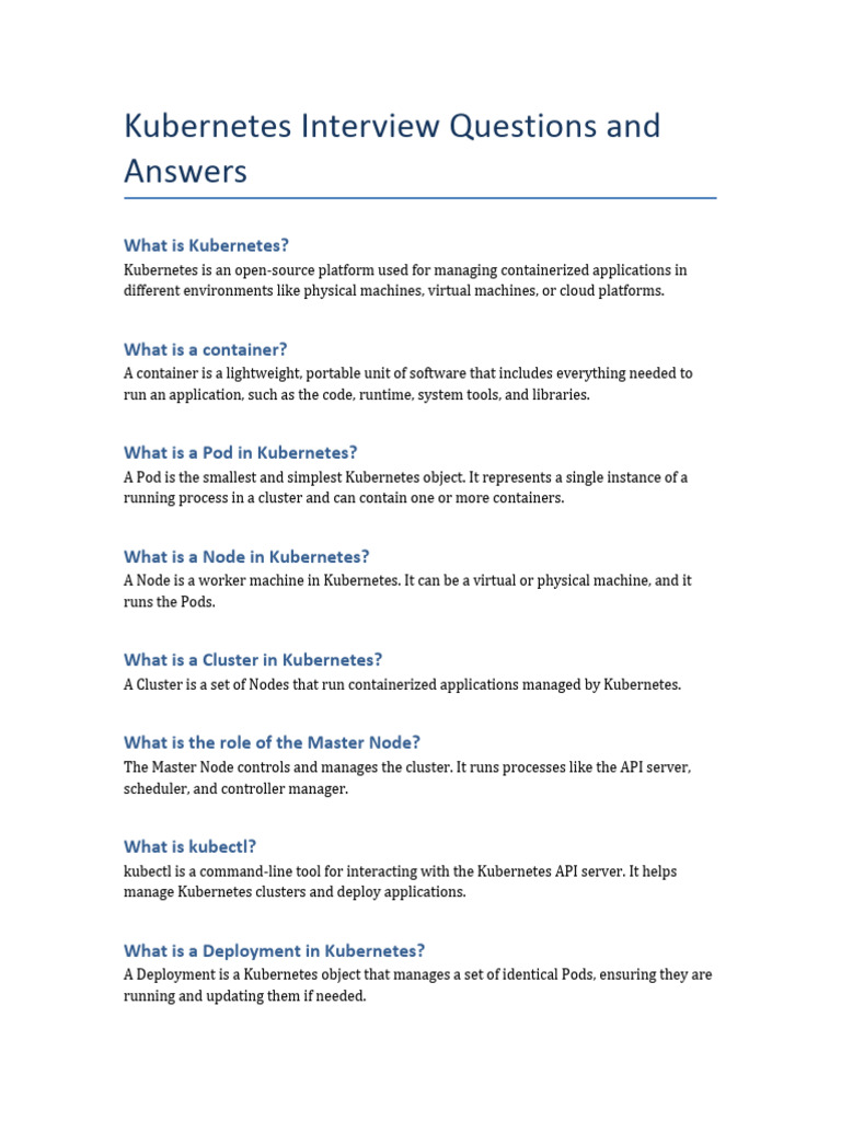 Kubernetes - Interview - Questions - and - Answers by MRINAL sAURAJ Nit ...