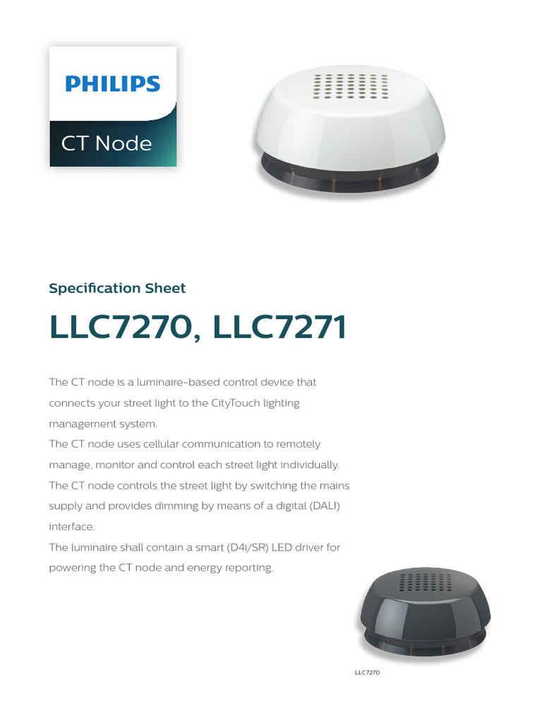CT Node Specification for Street Lights | PDF | Mains Electricity ...