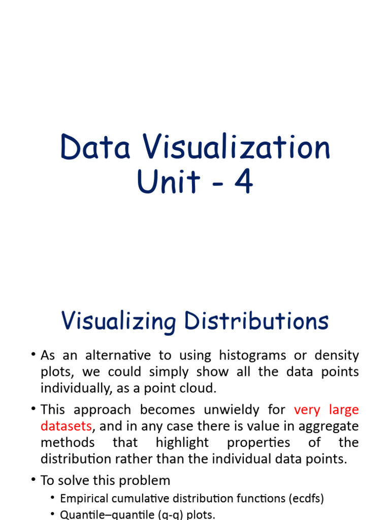 Visualizing Data Distributions Techniques | PDF | Power Law | Skewness