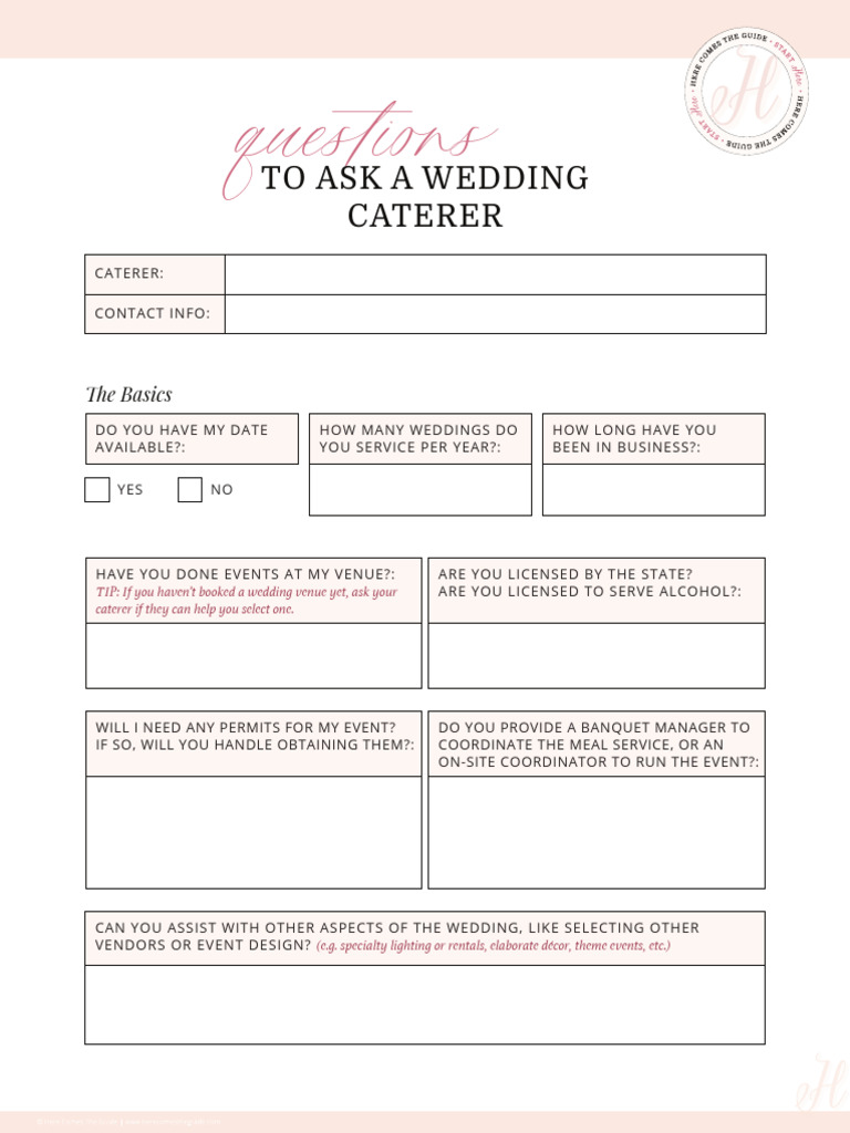 Essential Catering Wedding Questions Every Couple Should Ask