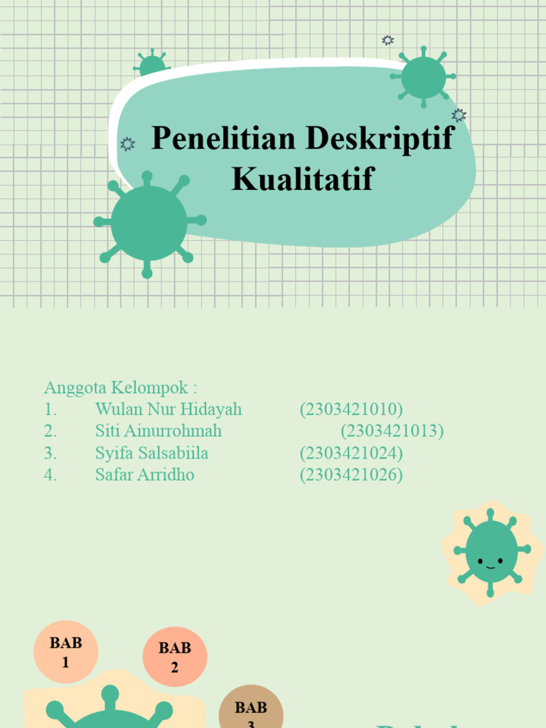 Karakteristik Penelitian Kualitatif Deskriptif | PDF | Sains & Matematika