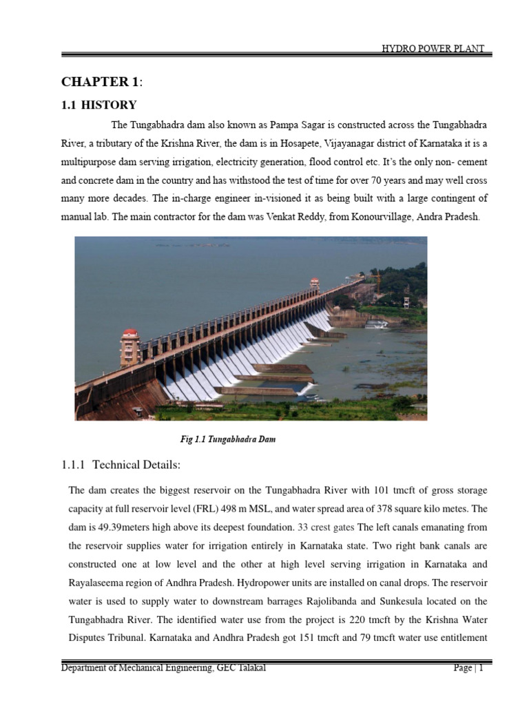 T B Dam HPH | PDF | Electrical Substation | Hydroelectricity