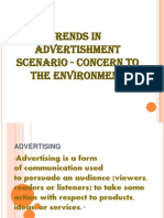 Trends in Advertishment Scenario - Concern To The Environment