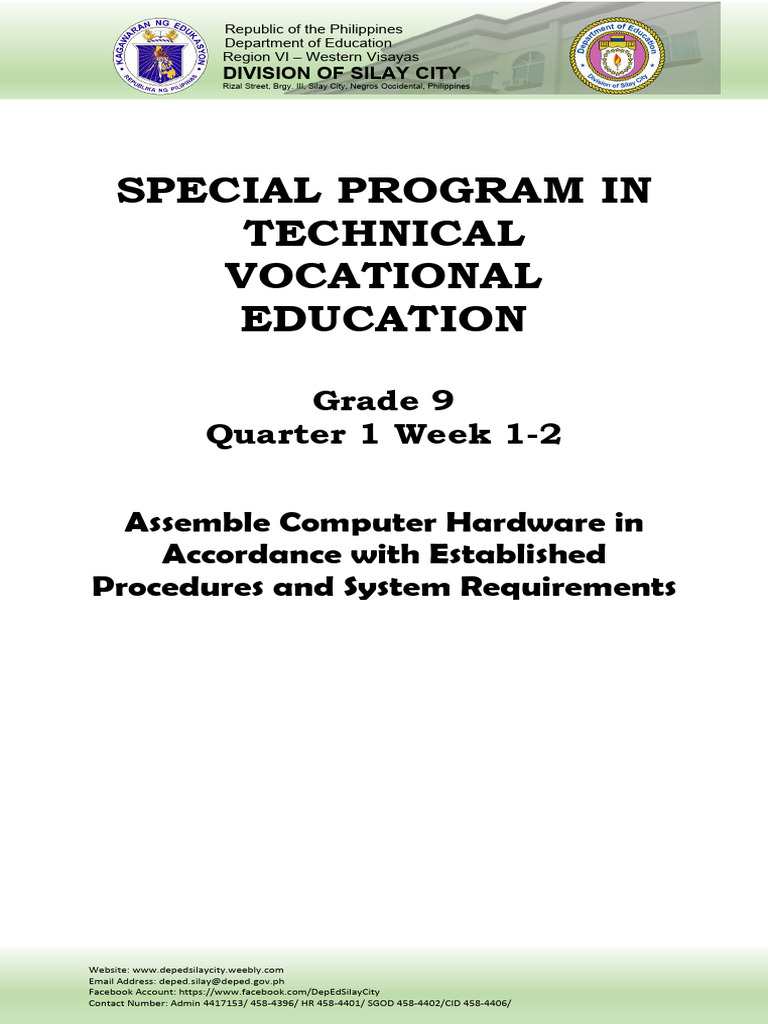 Silay City Grade 9 CSS Module 1 | PDF | Computer Network | Network Switch