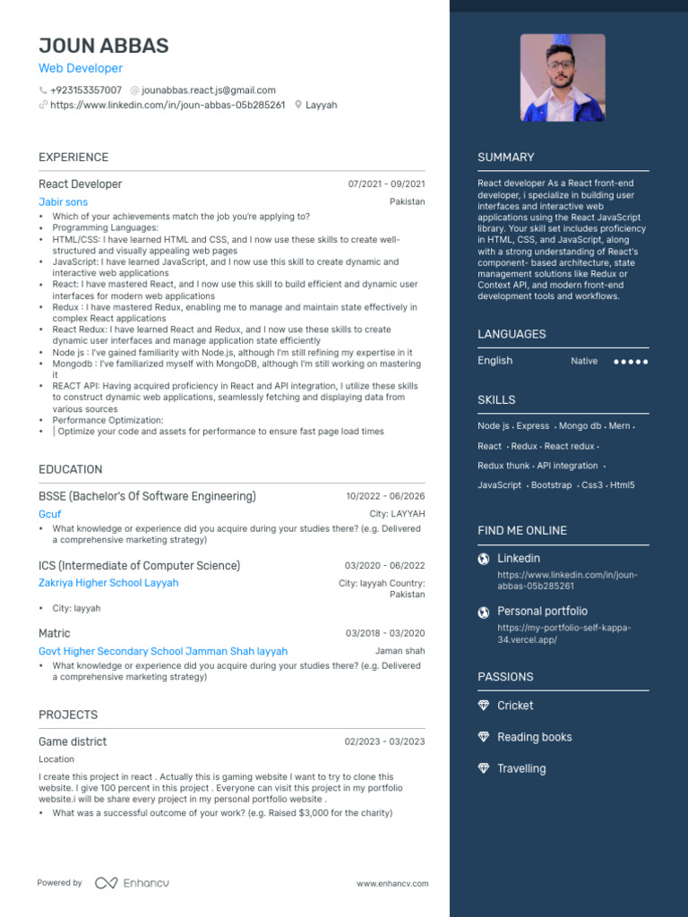 Joun Abbas Resume | PDF | World Wide Web | Internet & Web