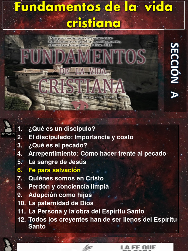 Fundamentos de La Vida Cristiana SECC A-6 | PDF | Pecado | Salvación
