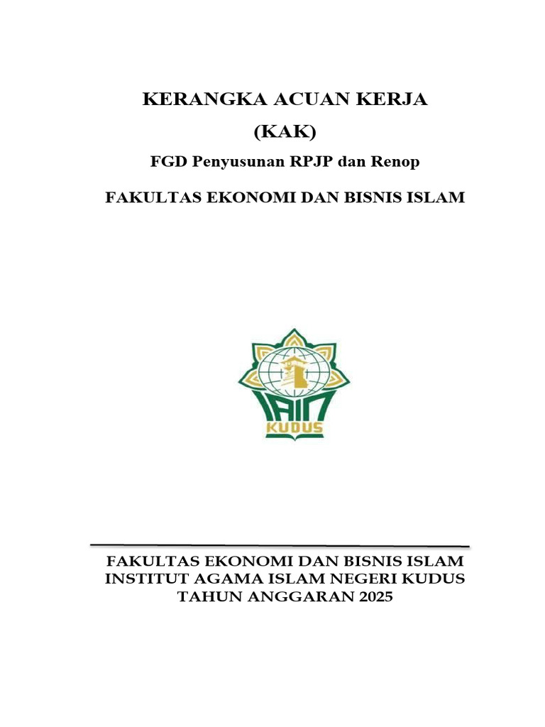 Tor FGD Penyusunan RPJP | PDF
