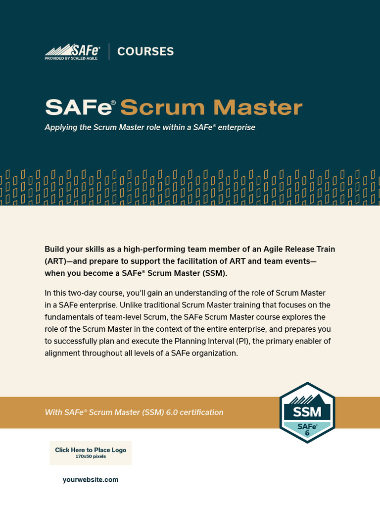 Safe Scrum Master 6.0 Partner | PDF | Agile Software Development ...