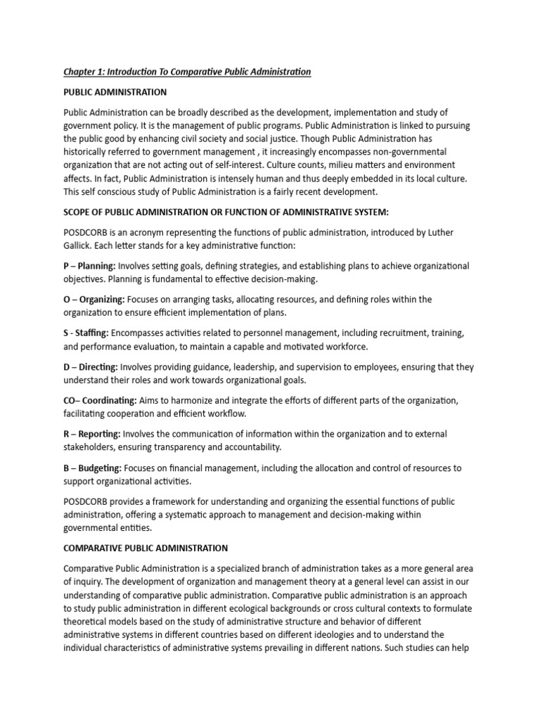 Chapter 1 Download Free Pdf Public Administration Governance