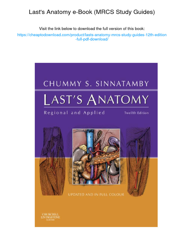 Last's Anatomy Ebook (MRCS Study Guides) - , 978-0702033957