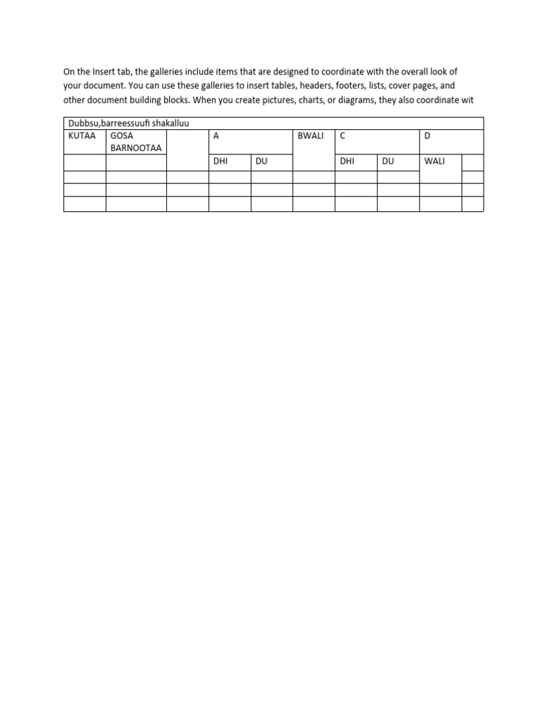 Document Building Blocks in Insert Tab | PDF | Art