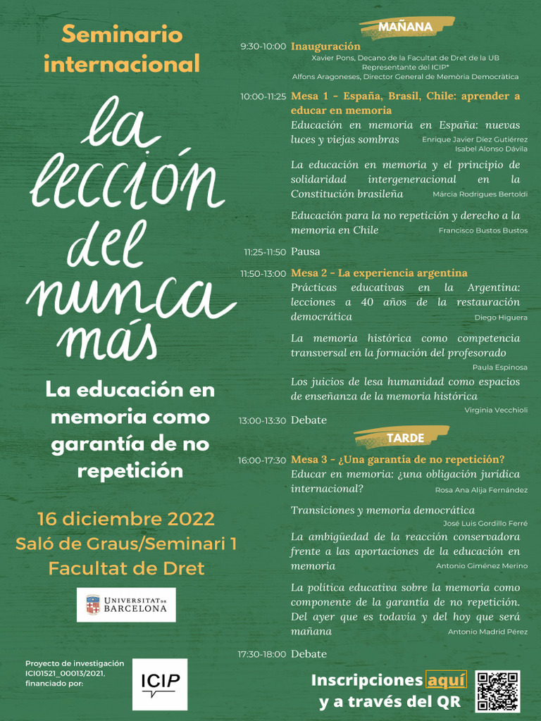 Seminario Lección Del Nunca Más Def | PDF