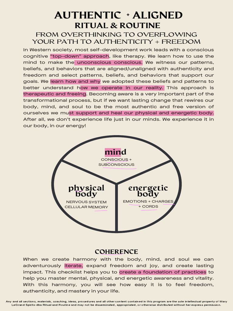 Transformative Practices for Authenticity | PDF | Mind | Consciousness