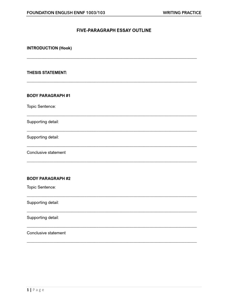 Writing Outline & Assignment | PDF | Essays | Writing
