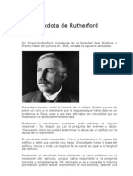 Una Anecdota de Rutherford