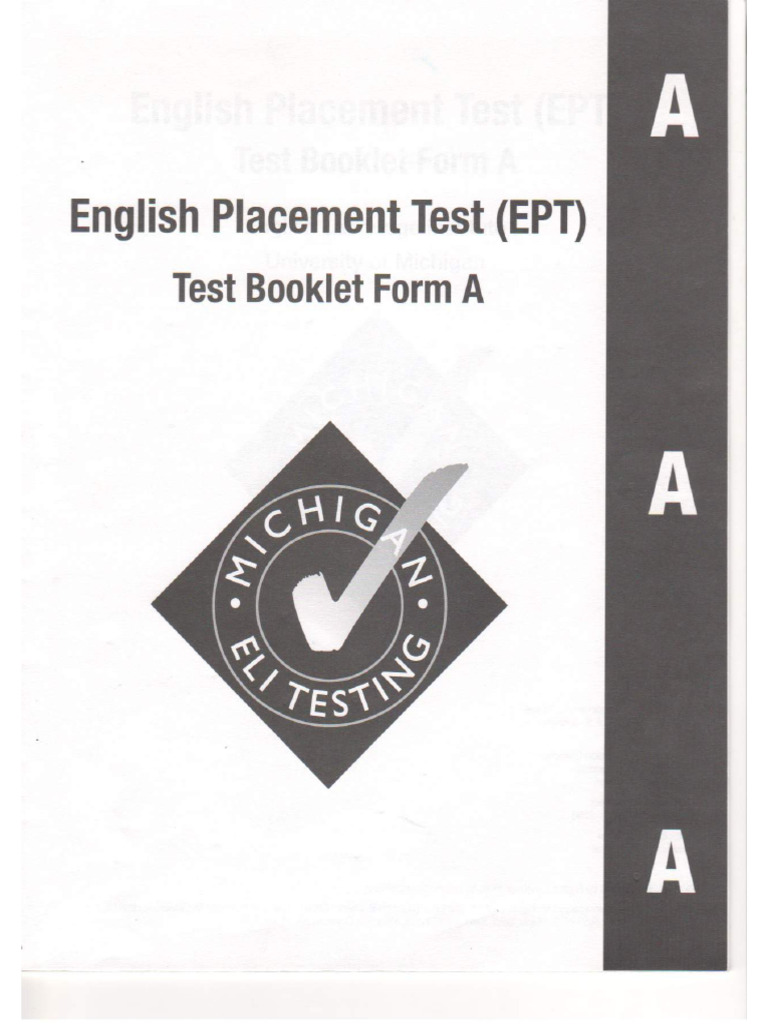 198 - COR MEPT A Test Booklet 01 2014 | PDF