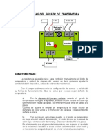 Caracteristicas Del Sensor de Temperatura