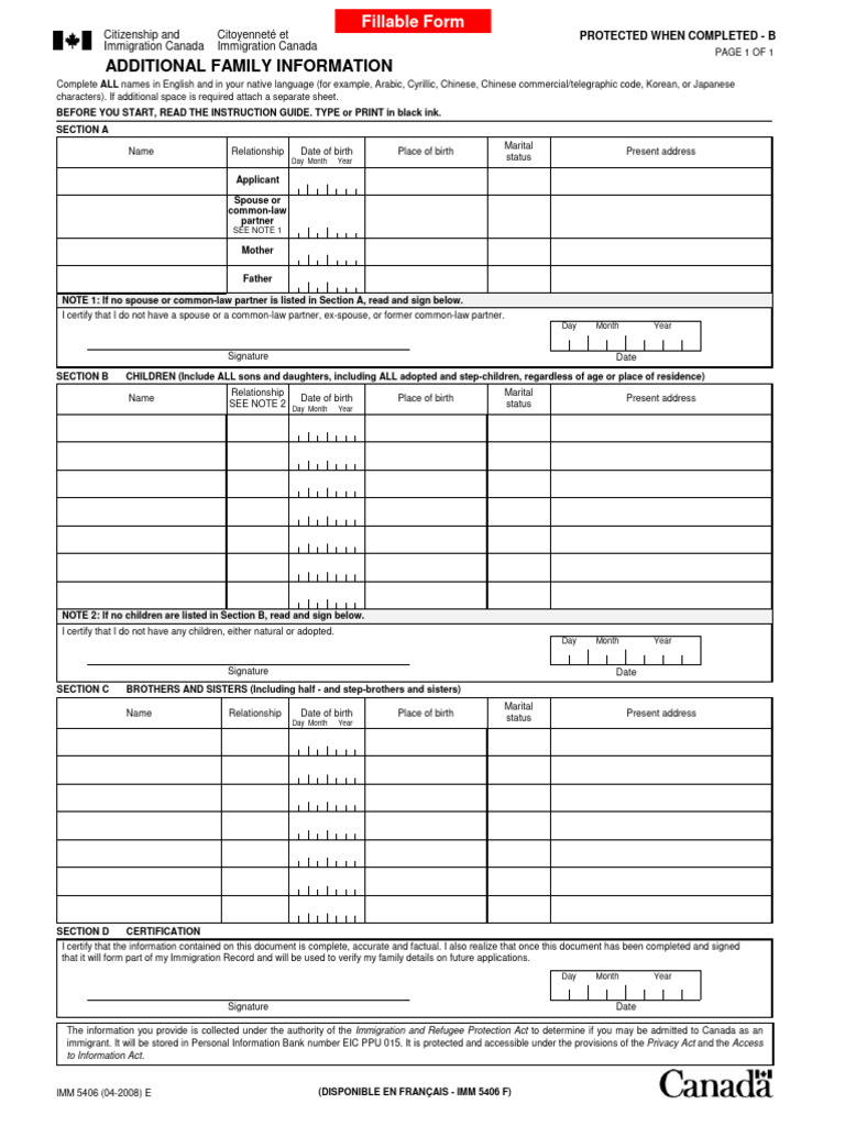 What Is Additional Family Information