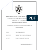 Problemática en Cuanto A La Consumación Del Delito de Colusión Desleal