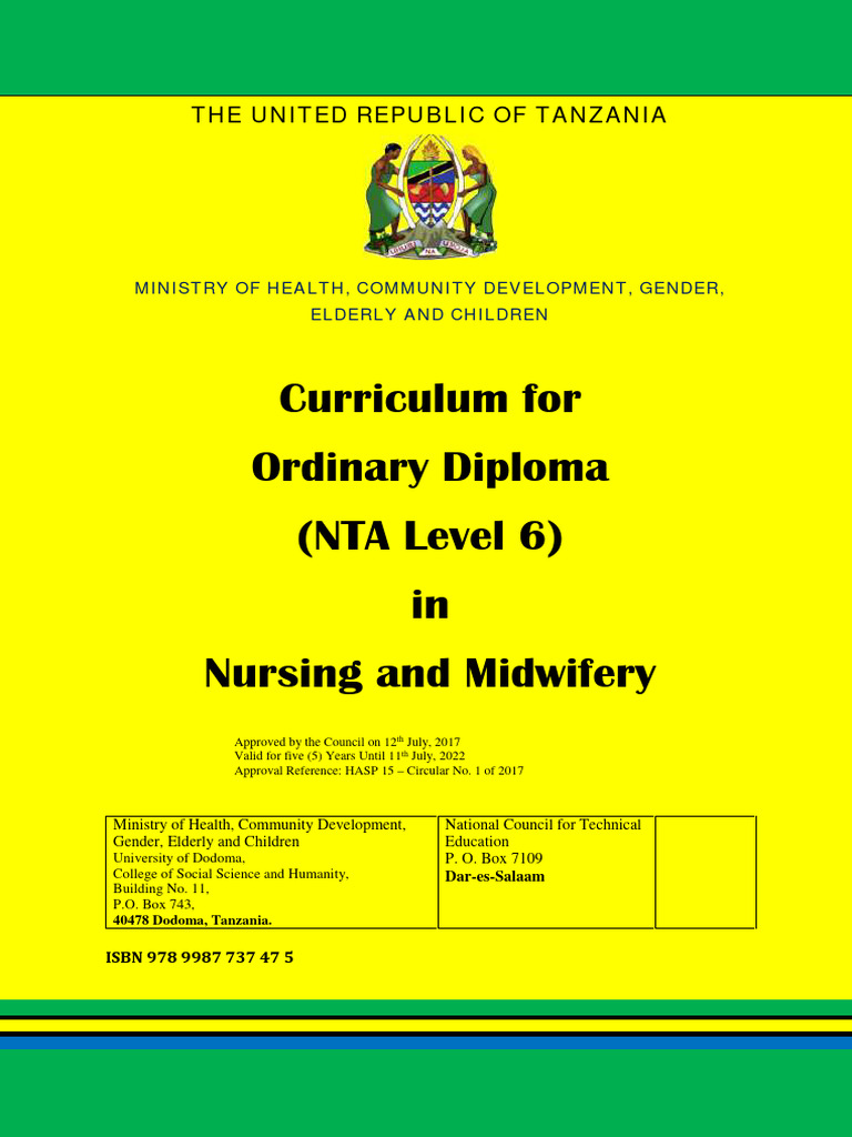 NTA Level 6 Nursing Curriculum Overview | PDF | Educational Assessment ...