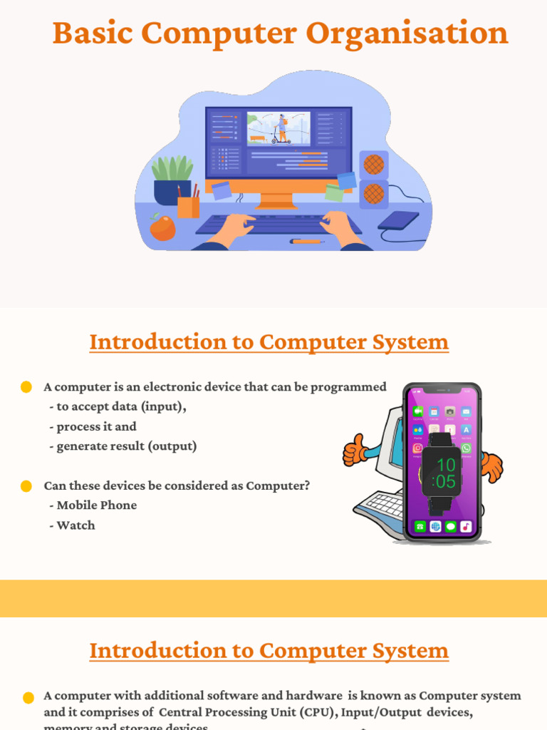 1.1 Basic Computer Organization | PDF | Computer Data Storage | Central ...