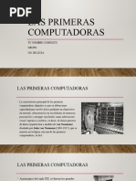 Evolución de la Primera Generación de Computadoras | PDF ...