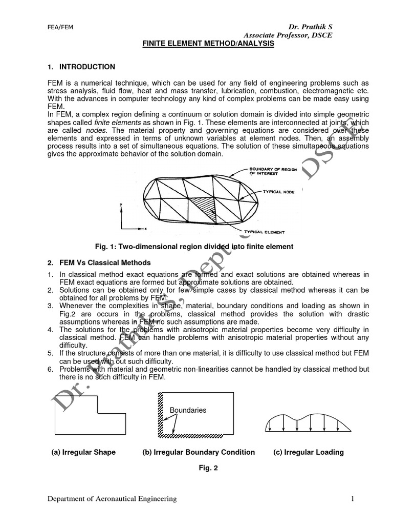 Understanding Finite Element Method (FEM) | PDF | Finite Element Method ...