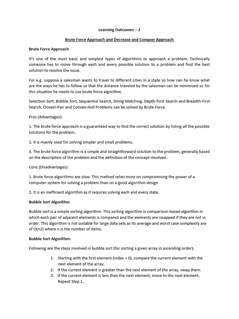 Diploma CS 5 Sem Notes 2-1 | PDF | Time Complexity | Mathematical Logic