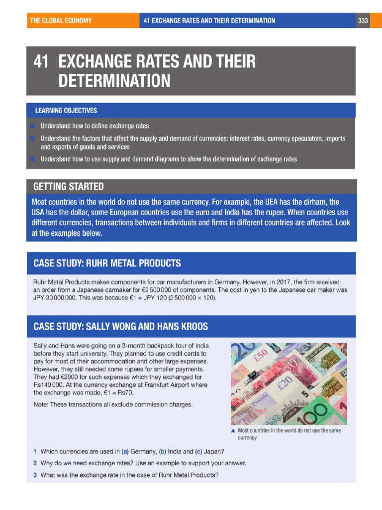 Understanding Exchange Rates | PDF | Exchange Rate | Currency ...