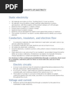 Static Electricity: Chapter 1: Basic Concepts of Electricity