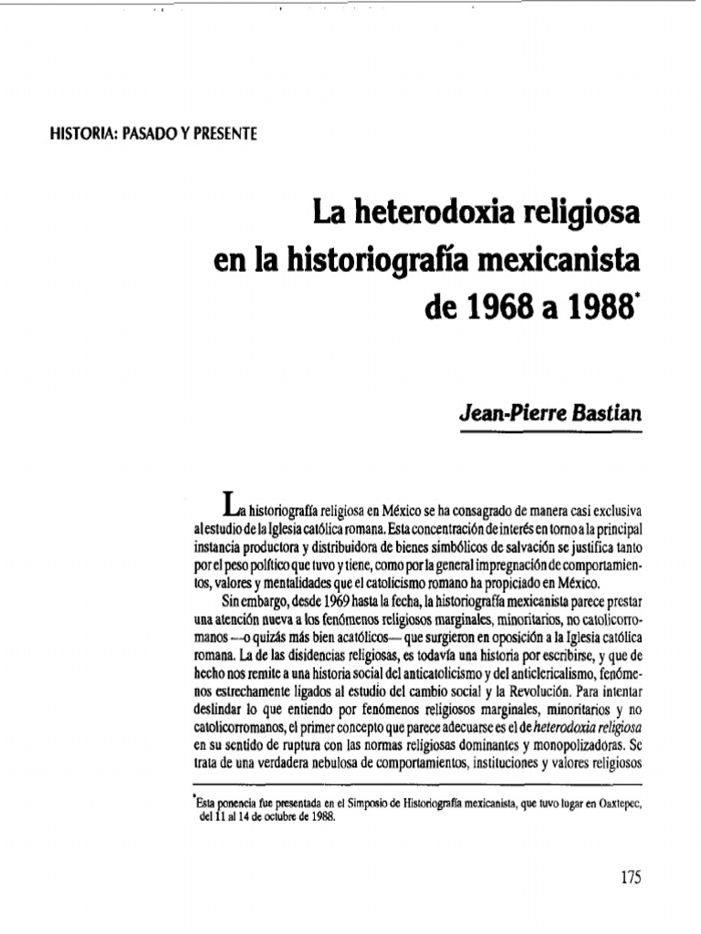 Heterodoxia Religiosa en México (1968-1988) | PDF